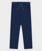 Брюки трикотажные синие Button Blue, школьная форма для мальчиков  фото, kupilegko.ru